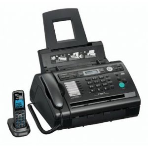 Факс Panasonic KX-FLС418RU черный печ.:лазерный DECT трубка АОН автоответчик