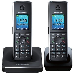 Р/Телефон Dect Panasonic KX-TG8552RUB черный (труб. в компл.:2шт) АОН