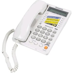 Телефон проводной Panasonic KX-TS2365RUW белый