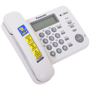 Телефон проводной Panasonic KX-TS2356RUW белый