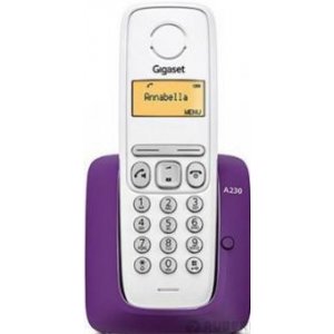 Р/Телефон Dect Gigaset A230 фиолетовый/белый АОН