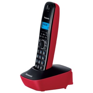 Р/Телефон Dect Panasonic KX-TG1611RUR красный/черный АОН