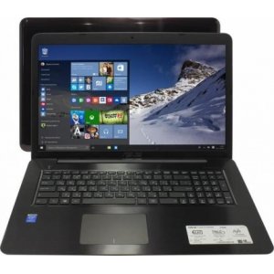 Ноутбук Asus X756UQ-TY232T Core i5 6200U/4Gb/1Tb/DVD-RW/nVidia GeForce 940MX 2Gb/17.3\/HD+ (1600x900)/Windows 10/dk.brown/WiFi/BT/Cam