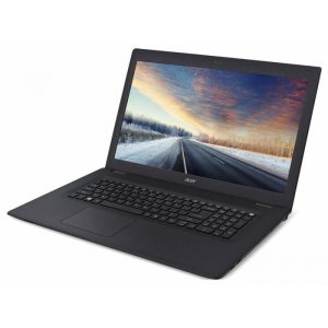 Ноутбук Acer TravelMate TMP278-M-P5JU Pentium 4405U/4Gb/500Gb/DVD-RW/Intel HD Graphics 510/17.3\/HD+ (1600x900)/Linux/black/WiFi/BT/Cam/2520mAh