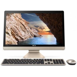 Моноблок Asus V241ICUK-BA070T 23.8\ Full HD i3 7100U (2.4)/8Gb/1Tb 5.4k/HDG620/Windows 10 64/GbitEth/WiFi/BT/65W/клавиатура/мышь/Cam/черный/золотистый 1920x1080